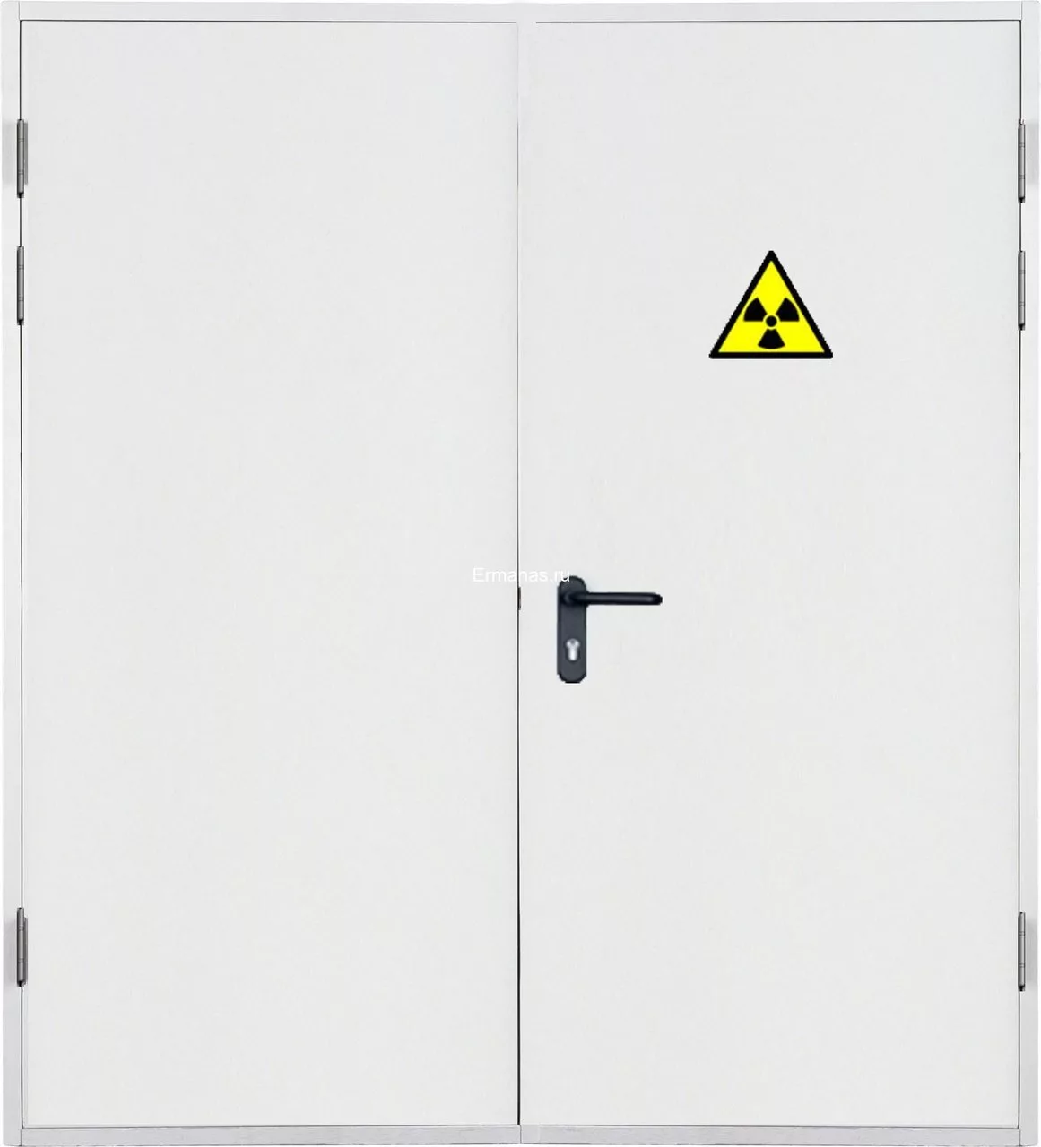 Рентгенозащитная дверь двупольная  (1060-1300)х2050 мм Pb 1 мм ГОСТ 9559-89
